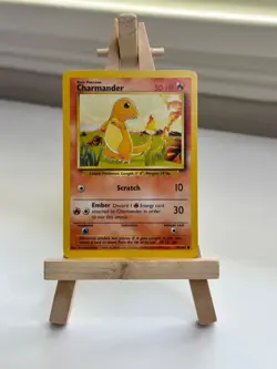 1999 Pokemon Charmander 46/102 Base Set Unlimited WOTC NM+ - Image 1