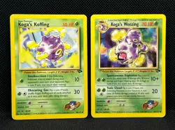 Pokemon Tcg Koga's Koffing 48/132 & Koga's Weezing 50/132 Gym Challenge Non Holo - Image 1