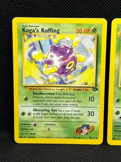 Pokemon Tcg Koga's Koffing 48/132 & Koga's Weezing 50/132 Gym Challenge Non Holo - Image 2
