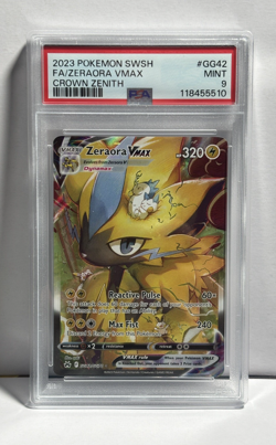 Pokemon Zeraora VMAX Crown Zenith Galarian Gallery Full Alt Art #GG42 PSA 9 - Image 1