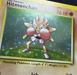Hitmonchan 7/102 Pokemon Base Set Holo Unlimited Rare (MP) - Image 2