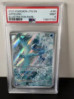 2025 POKEMON JOURNEY TOGETHER #161/159 ARTICUNO ILLUSTRATION RARE PSA 9 - Image 1
