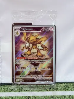 ALAKAZAM 009- MEGA EVOLUTIONS SEALED PROMO Illustration Rare POKEMON ETB - Image 1