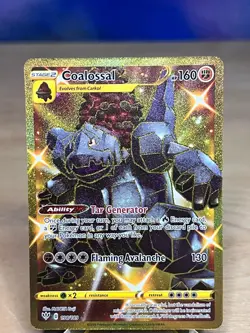 Darkness Ablaze Coalossal 198/189 Secret Rare Pokemon NM/M - Image 1