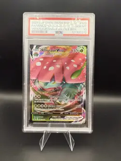 Venusaur Vmax #102 2021 Pokemon Swsh Black Star Promo PSA 10 Gem - Image 1