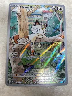 Meowth 106/094 Illustration Rare - Phantasmal Flames Pokemon TCG -NM - Image 1