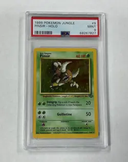 1999 POKEMON JUNGLE #9 PINSIR-HOLO PSA 9 - Image 1