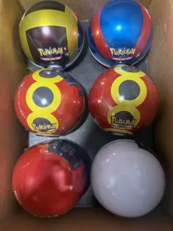 6 x Pokemon TCG Pokeball Tins - 18 Booster Packs Factory Sealed Costco Set - Image 2