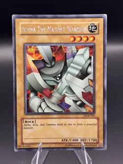 Yu-Gi-Oh Alpha the Magnet Warrior DOR-001 Prismatic Secret Rare Unlimited - Image 1