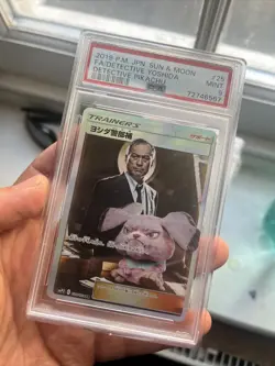 Pokemon Card PSA 9 Detective Yoshida Pikachu Japanese Promo 2019 025/024 Graded - Image 1