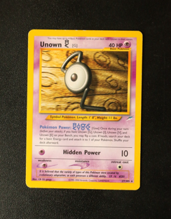 Pokemon Card TCG - Unown G 27/105 - Neo Destiny - Non Holo Rare - LP/MP ⭐ - Image 1