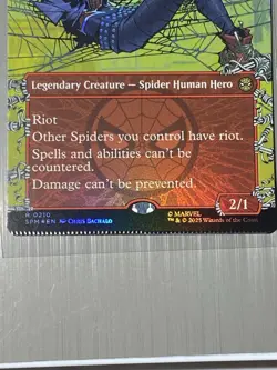 Foil Spider-Punk (borderless) (210) Marvel's Spider-man With Minor Crimping - Image 2