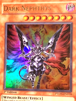 yugioh DARK NEPHTHYS PTDN-EN018 1st Ed Ultra Rare Near Mint - Image 2