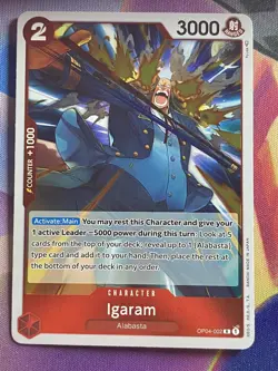 Igaram OP04-002 | Kingdoms of Intrigue - English | R Holo | One Piece NM - Image 2