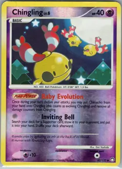 Chingling 042/123 Reverse Holo Mysterious Treasures - Pokemon Card - NM - Image 1