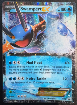 Pokemon Swampert EX XY55 Promo Black Star Holo Card LP - Image 1