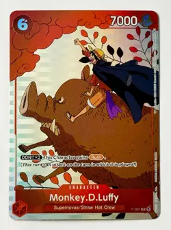 One Piece Monkey D. Luffy (Gift Collection 2023) P-001 English Promo Foil Card - Image 1