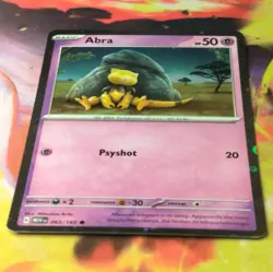 Abra 63/165 Cosmos Holo SWIRL NM Pokemon 151 Pokemon Card - Image 2