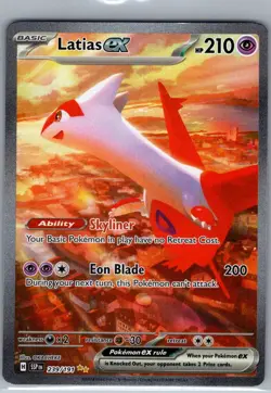 Latias ex 239/191 SIR SV08: Surging Sparks - Pokemon Card - NM - Image 1