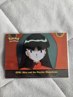 Topps Pokemon TV Ep21 Abra And The Psychic Showdown Holo - Image 1