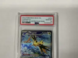 2023 POKEMON MEW EN-151 SPECIAL ILLUSTRATION RARE #202 ZAPDOS EX PSA 10 - Image 4