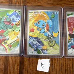 2026 Pokemon First Partner Illustration Collection Series 1 Kanto Starter Set B - Image 3
