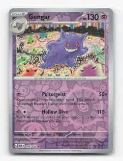 Pokemon TCG - Gengar 094/165 Near Mint Rare 151 Reverse Holo - Image 1