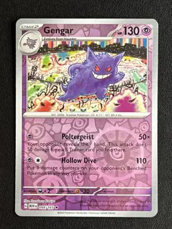 Gengar 094/165 Rare 151 Pokemon Reverse Holo Near Mint NM Komiya - Image 1