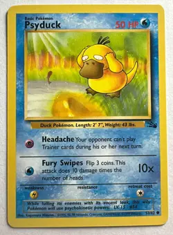 1999 Pokemon Fossil Psyduck #53/62 - Image 1