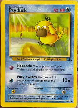 Psyduck - 53/62 - Fossil Pokemon 1999 - Image 1