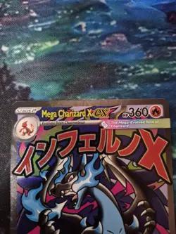 Pokemon TCG Mega Charizard X ex 109/094 Me02: Phantasmal Flames Full Art Holo - Image 2