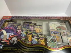 5x Pokemon TCG Paldean Fates Great Tusk ex and Iron Treads ex Premium Collection - Image 3