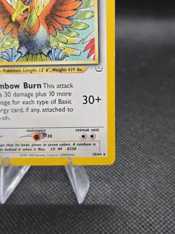 Ho-oh 18/64 Pokemon Neo Revelation Unlimited - LP - Image 4