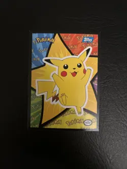 1999 Topps TV Pikachu Pokemon The First Movie Puzzle Card Vintage Rare LP/NM - Image 1