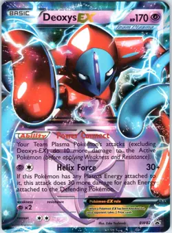 DEOXYS EX (TEAM PLASMA) - BW82 BW82 HOLO BLACK AND WHITE PROMO POKEMON DMG - Image 1