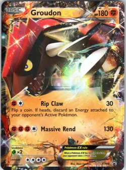GROUDON EX XY42 HOLO XY PROMO POKEMON DMG - Image 1