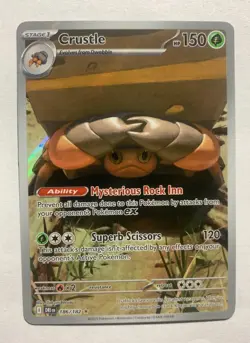 Pokemon TCG: Crustle 186/182 Sv10: Destined Rivals Holo - Image 1