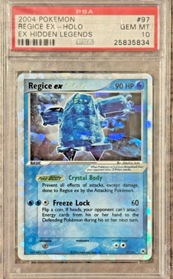 Pokemon Regice ex EX Hidden Legends Holo Ultra Rare #97 PSA 10 Gem Mint - Image 1