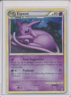 Pokemon Espeon Holo Rare TCG Card 4/95 Call of Legends Series 2011 - Image 1