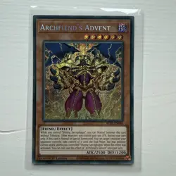 Archfiend's Advent BLTR-EN046 Secret Rare Near Mint 1st Edition Yugioh - Image 1