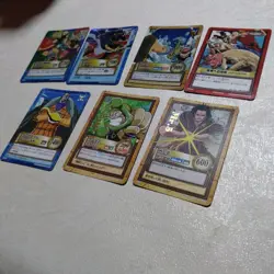 One Piece Japanese Carddass Hyper Battle Luffy Zoro Holo Promo 7 Card Set Bandai - Image 1