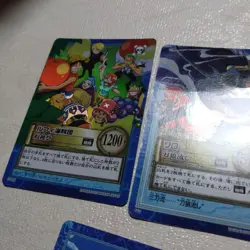 One Piece Japanese Carddass Hyper Battle Luffy Zoro Holo Promo 7 Card Set Bandai - Image 2