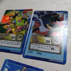 One Piece Japanese Carddass Hyper Battle Luffy Zoro Holo Promo 7 Card Set Bandai - Image 3