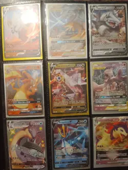 Pokemon TCG Charizard Binder Lot - Pikachu, Mewtwo, V VSTAR Cards - Image 1