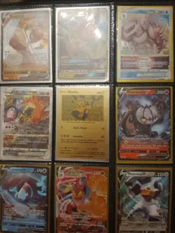 Pokemon TCG Charizard Binder Lot - Pikachu, Mewtwo, V VSTAR Cards - Image 3