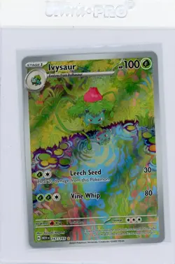 Pokemon TCG: Ivysaur 167/165 SV 151 Illustration Scarlet Violet Holo Card - Image 1