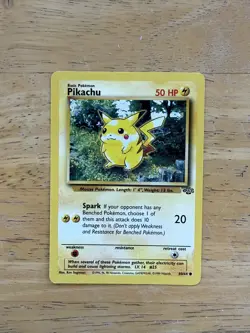 1st Edition Pikachu Base Set – Red Cheeks Vintage WOTC Pokemon Card – - Image 1