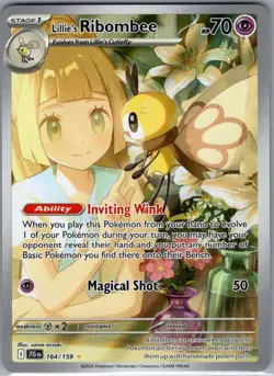 Lillie's Ribombee 164/159 SV09: Journey Together - Pokemon Card - NM - Image 1