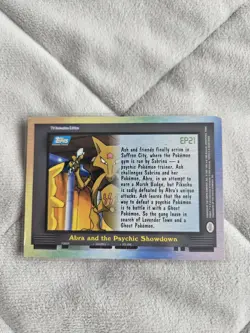 Topps Blue Logo Pokemon Card - EP21 Abra and the Psychic Showdown Non-Holo - Image 2