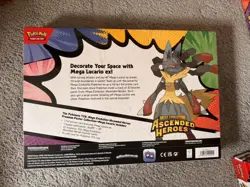 Pokemon Ascended Heroes Premium Poster Collection Mega Lucario Sealed Brand New✅ - Image 3